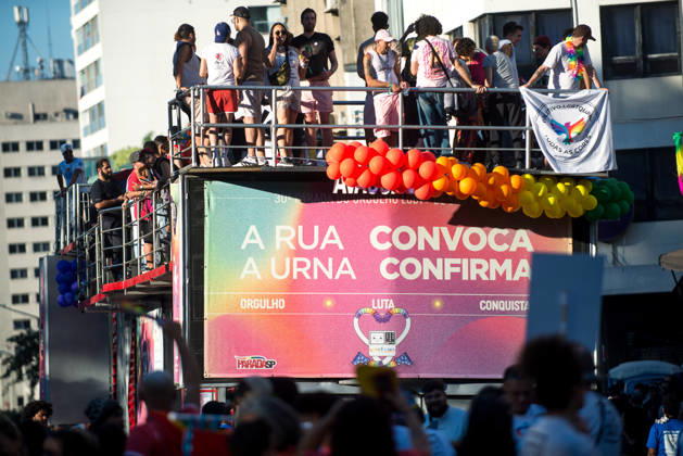 SaO PAULO, SP - 07.06.2026: 30 PARADA DO ORGULHO LGBT - The 30th LGBT+ Pride Parade took place this Sunday (7), in Sao Paulo, with the theme The street calls. The ballot box confirms. x2958041x VincentxBosson