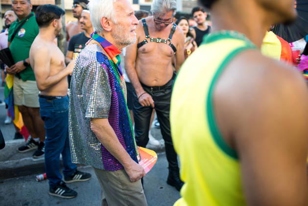 SaO PAULO, SP - 07.06.2026: 30 PARADA DO ORGULHO LGBT - The 30th LGBT+ Pride Parade took place this Sunday (7), in Sao Paulo, with the theme The street calls. The ballot box confirms. in the photo, a person of age. x2958054x VincentxBosson