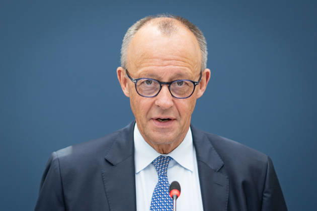 Friedrich Merz, CDU Chairman and Federal Chancellor, at the beginning of the Federal Executive Committee meeting CDU Federal Executive Committee and committee meetings on 08 06 2026, Berlin Berlin Germany Konrad Adenauer Haus, Bundespart