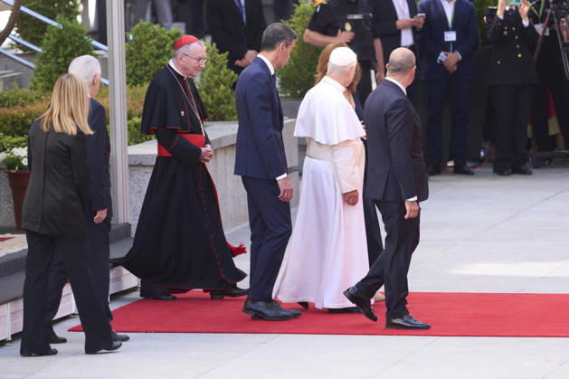 June 8, 2026, Madrid, Madrid, Spain: Pope Leo XIV (Papa Leon XVI, Robert Francis Prevost) visits Congress of Deputies on June 8, 2026 in Madrid, Spain Madrid Spain - ZUMAg15_ 20260608_zaf_g15_016 Copyright: xJackxAbuinx