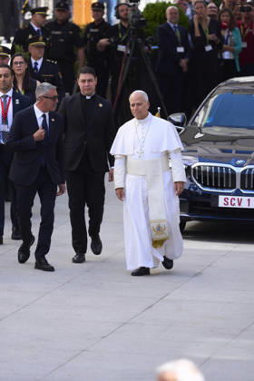 June 8, 2026, Madrid, Madrid, Spain: Pope Leo XIV (Papa Leon XVI, Robert Francis Prevost) visits Congress of Deputies on June 8, 2026 in Madrid, Spain Madrid Spain - ZUMAg15_ 20260608_zaf_g15_019 Copyright: xJackxAbuinx
