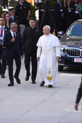 June 8, 2026, Madrid, Madrid, Spain: Pope Leo XIV (Papa Leon XVI, Robert Francis Prevost) visits Congress of Deputies on June 8, 2026 in Madrid, Spain Madrid Spain - ZUMAg15_ 20260608_zaf_g15_020 Copyright: xJackxAbuinx