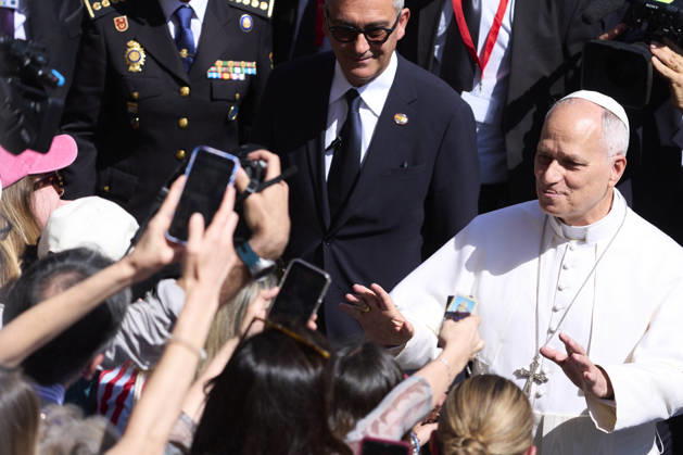 June 8, 2026, Madrid, Madrid, Spain: POPE LEO XIV (Papa Leon XVI, Robert Francis Prevost) visits Congress of Deputies in Madrid, Spain Madrid Spain - ZUMAg15_ 20260608_zaf_g15_038 Copyright: xJackxAbuinx
