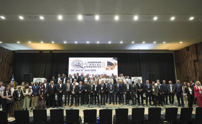 4th European Halal Congress in Sarajevo SARAJEVO, BOSNIA AND HERZEGOVINA - JUNE 9: Participants attend the 4th European Halal Congress 2026, a major event for the halal industry in Europe, in Sarajevo, Bosnia and Herzegovina, on June 9, 2026. Samir Jordamovic Anadolu Sarajevo Bosnia and Herzegovina. Editorial use only. Please get in touch for any other usage.  Copyright: x2026xAnadoluxSamirxJordamovicx
