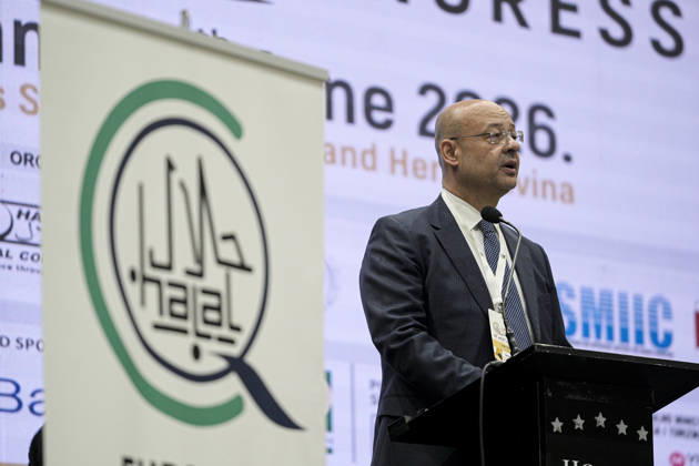 4th European Halal Congress in Sarajevo SARAJEVO, BOSNIA AND HERZEGOVINA - JUNE 9: Zafer Soylu, Chairman of the Board of Directors of the Halal Accreditation Agency (HAK), attends the 4th European Halal Congress 2026, a major event for the halal industry in Europe, in Sarajevo, Bosnia and Herzegovina, on June 9, 2026. Samir Jordamovic Anadolu Sarajevo Bosnia and Herzegovina. Editorial use only. Please get in touch for any other usage.  Copyright: x2026xAnadoluxSamirxJordamovicx