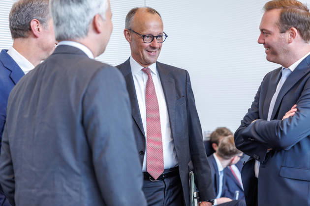 Parliamentary group meeting CDU CSU Friedrich Merz CDU at a parliamentary group meeting on 9 06 2026 in Berlin Berlin Berlin Germany Bundestag