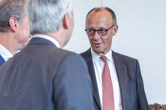 Parliamentary group meeting CDU CSU Friedrich Merz CDU at a parliamentary group meeting on 9 06 2026 in Berlin Berlin Berlin Germany Bundestag