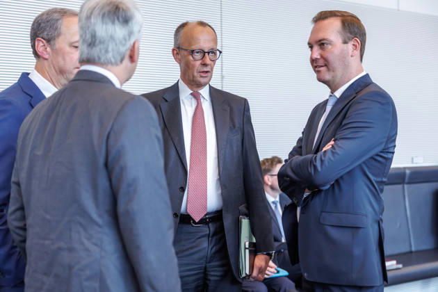 Parliamentary group meeting CDU CSU Friedrich Merz CDU at a parliamentary group meeting on 9 06 2026 in Berlin Berlin Berlin Germany Bundestag