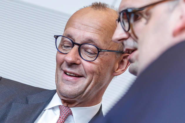Parliamentary group meeting CDU CSU Friedrich Merz CDU at a parliamentary group meeting on 9 06 2026 in Berlin Berlin Berlin Germany Bundestag