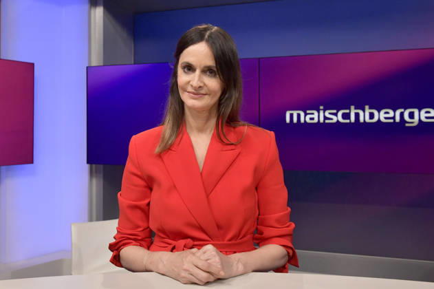 Iris Sayram on the ARD talk show maischberger in Studio Berlin Adlershof Berlin, 09 06 2026 Foto:xM.xBehrensx xFuturexImagex maischberger0906_6617