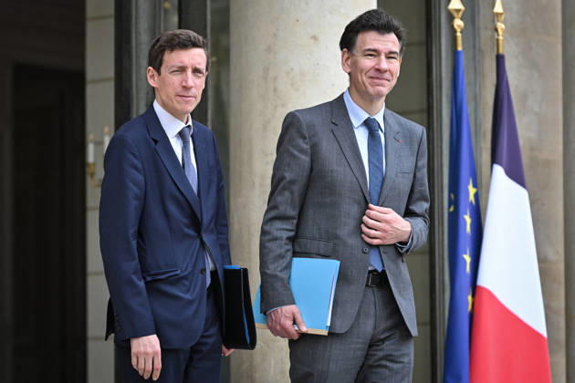 Council of Ministers at the Elysee Palace FA French Minister of Education Edouard Geffray exits the Elysee Palace with French Minister of Higher Education, Research and Space Philippe Baptiste after the Council of Ministers in Paris, on June 10, 2026. Photo by Firas Abdullah ABACAPRESS.COM Paris Île-de-France France  Copyright: xAbdullahxFiras ABACAx