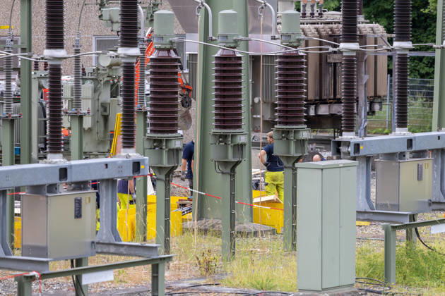 Current themed pictures Current situation in Reutlingen Betzingen after the power failure, 10 06 2026 Current themed pictures Current situation in Reutlingen Betzingen after the power failure, 10 06 2026, View of transformer station in Markwiesenstrasse Betzingen Copyright: xEibner-Pressefoto DimitrixDrofitschx EP_ddh