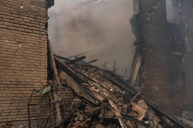 Aftermath of drone strike on Kharkiv Tax Inspectorate KHARKIV, UKRAINE – JUNE 10: A view of the damage following a drone strike on the Payers Center of the Kharkiv Tax Inspectorate in Kharkiv, Ukraine, on June 10, 2026. Emergency crews responded to the scene to extinguish a fire that broke out after the attack. Carlo Bravo Anadolu Kharkiv Ukraine. Editorial use only. Please get in touch for any other usage.  Copyright: x2026xAnadoluxCarloxBravox