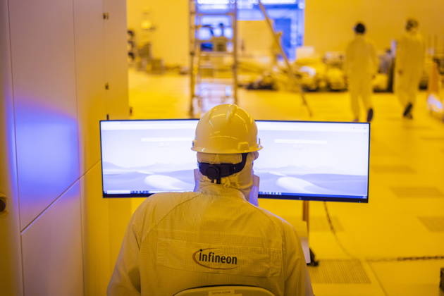 Infineon Technologies AG in Dresden Cleanroom of the new Smart Power Fab of Infineon Technologies AG in Dresden on June 10 On July 2, the Smart Power Fab will be ceremonially opened The new plant i