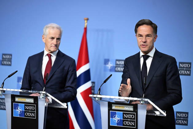 NATO Secretary General Rutte - Norwegian Prime Minister Store press conference in Brussels BRUSSELS, BELGIUM - JUNE 11: NATO Secretary General Mark Rutte (R) and Norwegian Prime Minister Jonas Gahr Store (L) hold a press conference at NATO Headquarters in Brussels, Belgium, on June 11, 2026. Dursun Aydemir Anadolu Brussels Belgium. Editorial use only. Please get in touch for any other usage.  Copyright: x2026xAnadoluxDursunxAydemirx