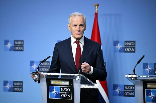 NATO Secretary General Rutte - Norwegian Prime Minister Store press conference in Brussels BRUSSELS, BELGIUM - JUNE 11: NATO Secretary General Mark Rutte (not seen) and Norwegian Prime Minister Jonas Gahr Store hold a press conference at NATO Headquarters in Brussels, Belgium, on June 11, 2026. Dursun Aydemir Anadolu Brussels Belgium. Editorial use only. Please get in touch for any other usage.  Copyright: x2026xAnadoluxDursunxAydemirx