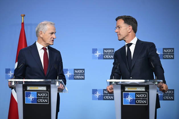 NATO Secretary General Rutte - Norwegian Prime Minister Store press conference in Brussels BRUSSELS, BELGIUM - JUNE 11: NATO Secretary General Mark Rutte (R) and Norwegian Prime Minister Jonas Gahr Store (L) hold a press conference at NATO Headquarters in Brussels, Belgium, on June 11, 2026. Dursun Aydemir Anadolu Brussels Belgium. Editorial use only. Please get in touch for any other usage.  Copyright: x2026xAnadoluxDursunxAydemirx