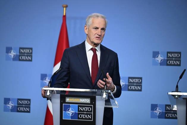 NATO Secretary General Rutte - Norwegian Prime Minister Store press conference in Brussels BRUSSELS, BELGIUM - JUNE 11: NATO Secretary General Mark Rutte (not seen) and Norwegian Prime Minister Jonas Gahr Store hold a press conference at NATO Headquarters in Brussels, Belgium, on June 11, 2026. Dursun Aydemir Anadolu Brussels Belgium. Editorial use only. Please get in touch for any other usage.  Copyright: x2026xAnadoluxDursunxAydemirx