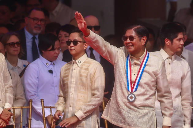 Philippines holds military parade to mark 128th Independence Day MANILA, PHILIPPINES - JUNE 12: Philippine President Ferdinand Bongbong Romualdez Marcos reacts, during a ceremony marking the 128th anniversary of Independence Day, in Manila, Philippines, on June 12, 2026. The military parade, which is consisted of the Air Force, Army and Navy and other forces, features different weapons and military assets, including the Israel-made The SPYDER Surface-to-air Missile Systems and Sabrah light tanks. It comes at a time of heightened tensions between Beijing and Manila in the South China Sea. Daniel Ceng Anadolu Manila Philippines. Editorial use only. Please get in touch for any other usage. Copyright: x2026xAnadoluxDanielxCengx