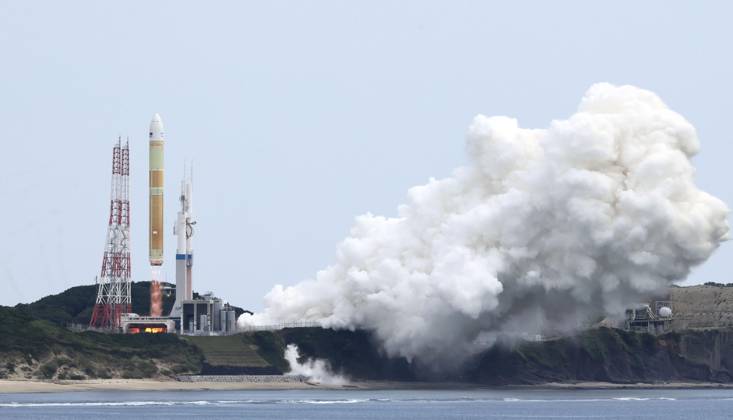 Japan launches H3 rocket A Japanese H3 rocket lifts off from the Tanegashima Space Center in Kagoshima Prefecture, southwestern Japan, on June 12, 2026. It marked the country s first rocket launch powered solely by liquid-fuel engines.  A14AA0005618502P