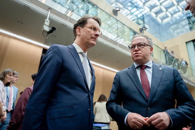 Meeting, Federal Council, Prime Minister, Hendrik Wüst, Mario Voigt Meeting, Federal Council, Berlin, Prime Minister, Hendrik Wüst, Mario Voigt Berlin Berlin GER