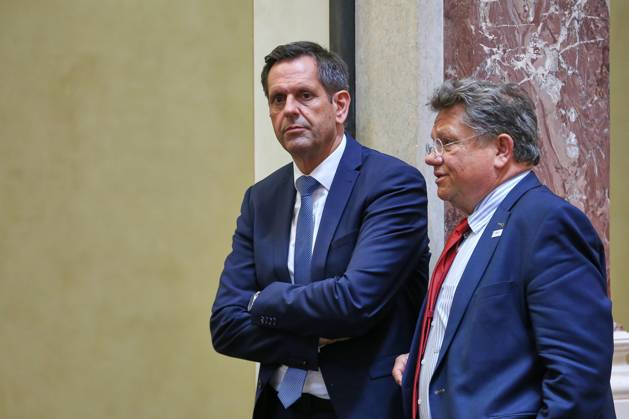 Berlin, Germany, 12 06 2026 Bundesrat 1066 Meeting of the Bundesrat Olaf Lies SPD , Minister President of Lower Saxony and Andreas Philippi, SPD Copyright: xdtsxNachrichtenagenturx dts_122721