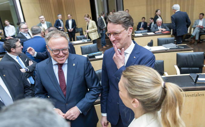 Mario Voigt Hendrik Wüst EUR, Germany, Berlin, 12 06 2026 Mario Voigt CDU State Chairman of the CDU Thuringia and Minister President of the Free State of Thuringia and Hendrik Wüst CDU Mini