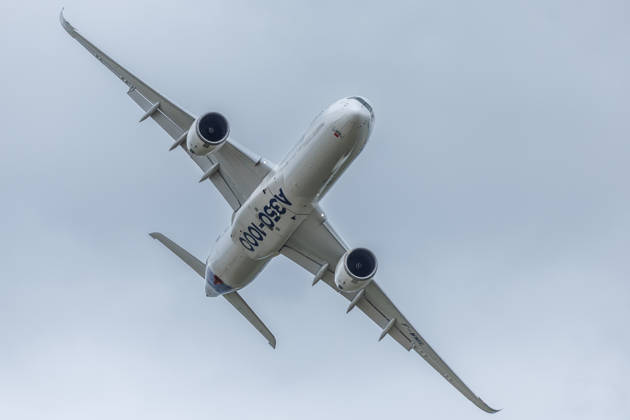 Flight program with the Airbus 350 1000 Flight program with the Airbus 350 1000 at the ILA in Berlin Brandenburg on 12 06 2026 Berlin Germany