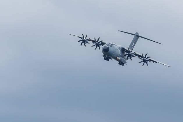 Flight program with the Airbus A400M Flight program with the Airbus A400M at the ILA in Berlin Brandenburg on 12 06 2026 Berlin Germany