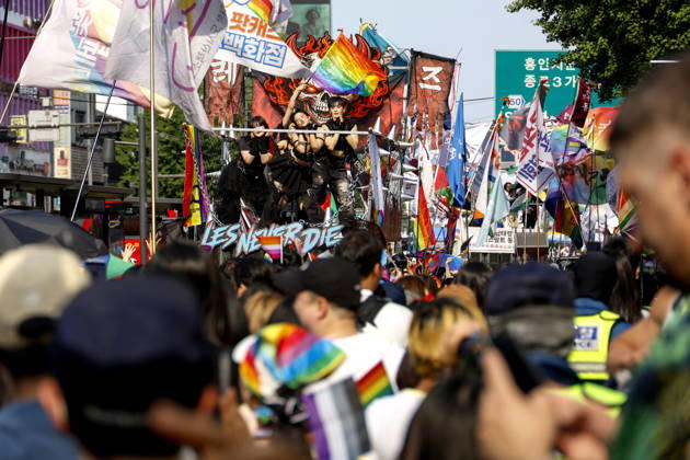 Annual LGBTQ Pride Parade held in central Seoul Participants march during the 27th Seoul Queer Parade in downtown Seoul, South Korea, on June 13, 2026. Seoul South Korea  Copyright: xMatrixxImagesx xJungxUi-Chelx