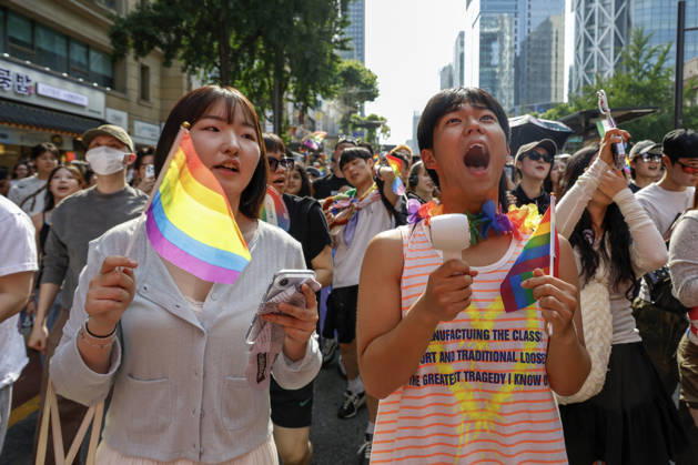 Annual LGBTQ Pride Parade held in central Seoul Participants march during the 27th Seoul Queer Parade in downtown Seoul, South Korea, on June 13, 2026. Seoul South Korea  Copyright: xMatrixxImagesx xJungxUi-Chelx