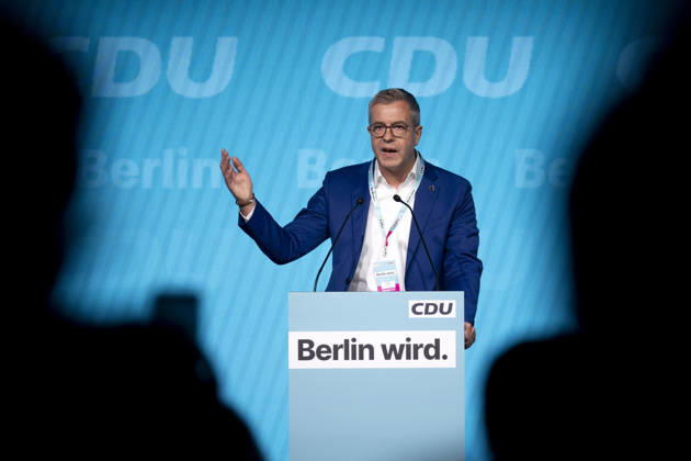 Stefan Evers, CDU Berlin DEU, Deutschland, Germany, Berlin, 09 06 2026 Speech by Stefan Evers , Senator for Finance in Berlin at the Berlin CDU party conference held un