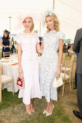 Prix De Diane Longines 2026 - Chantilly Princess Maria-Carolina de Bourbon Siciles and Princess Maria-Chiara de Bourbon Siciles attend the Prix de Diane Longines 2026 at Hippodrome de Chantilly on June 14, 2026 in Chantilly, France. Photo by Laurent Zabulon ABACAPRESS.COM Chantilly France  Copyright: xZabulonxLaurent ABACAx