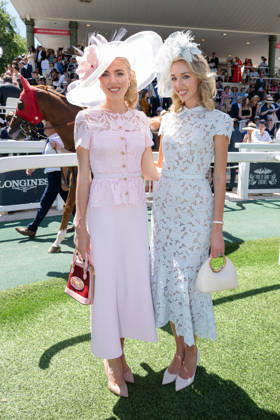 Prix De Diane Longines 2026 - Chantilly Princess Maria-Carolina de Bourbon Siciles and Princess Maria-Chiara de Bourbon Siciles attend the Prix de Diane Longines 2026 at Hippodrome de Chantilly on June 14, 2026 in Chantilly, France. Photo by Laurent Zabulon ABACAPRESS.COM Chantilly France  Copyright: xZabulonxLaurent ABACAx