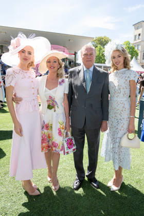 Prix De Diane Longines 2026 - Chantilly Princess Maria-Carolina de Bourbon Siciles, Princess Camilla de Bourbon Siciles, Prince Charles de Bourbon Siciles and Princess Maria-Chiara de Bourbon Siociles attend the Prix de Diane Longines 2026 at Hippodrome de Chantilly on June 14, 2026 in Chantilly, France. Photo by Laurent Zabulon ABACAPRESS.COM Chantilly France  Copyright: xZabulonxLaurent ABACAx