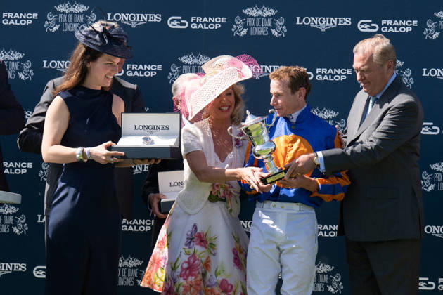 Prix De Diane Longines 2026 - Chantilly Princess Camilla of Bourbon Siciles, Ryan Lee Moore and Prince Charles of Bourbon Siciles attend the Prix de Diane Longines 2026 at Hippodrome de Chantilly on June 14, 2026 in Chantilly, France. Photo by Laurent Zabulon ABACAPRESS.COM France  Copyright: xZabulonxLaurent ABACAx