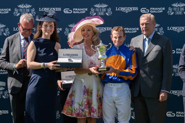 Prix De Diane Longines 2026 - Chantilly Princess Camilla of Bourbon Siciles, Ryan Lee Moore and Prince Charles of Bourbon Siciles attend the Prix de Diane Longines 2026 at Hippodrome de Chantilly on June 14, 2026 in Chantilly, France. Photo by Laurent Zabulon ABACAPRESS.COM France  Copyright: xZabulonxLaurent ABACAx