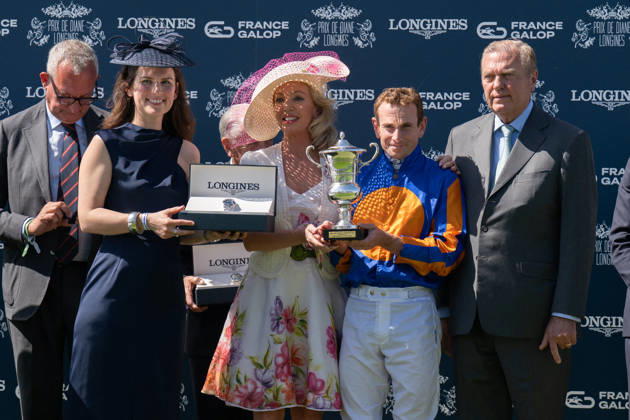 Prix De Diane Longines 2026 - Chantilly Princess Camilla of Bourbon Siciles, Ryan Lee Moore and Prince Charles of Bourbon Siciles attend the Prix de Diane Longines 2026 at Hippodrome de Chantilly on June 14, 2026 in Chantilly, France. Photo by Laurent Zabulon ABACAPRESS.COM France  Copyright: xZabulonxLaurent ABACAx
