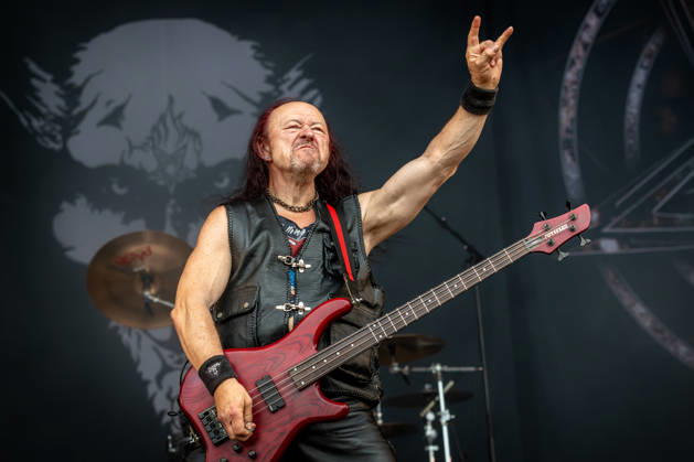 Venom live at Sweden Rock Festival 2026 Solvesborg, Sweden. 05th, June 2026. The British heavy metal band Venom performs a live concert during the Sweden Rock Festival 2026 in Solvesborg. Here bass player Conrad Lant, also known as Cronos, is seen live on stage. Blekinge, Blekinge, Sölvesborg, Sweden Rock Festival  Copyright: xGonzalesxPhoto TerjexDokkenx