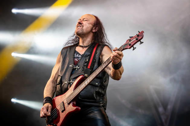 Venom live at Sweden Rock Festival 2026 Solvesborg, Sweden. 05th, June 2026. The British heavy metal band Venom performs a live concert during the Sweden Rock Festival 2026 in Solvesborg. Here bass player Conrad Lant, also known as Cronos, is seen live on stage. Blekinge, Blekinge, Sölvesborg, Sweden Rock Festival  Copyright: xGonzalesxPhoto TerjexDokkenx