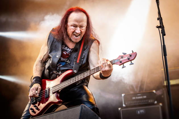 Venom live at Sweden Rock Festival 2026 Solvesborg, Sweden. 05th, June 2026. The British heavy metal band Venom performs a live concert during the Sweden Rock Festival 2026 in Solvesborg. Here bass player Conrad Lant, also known as Cronos, is seen live on stage. Blekinge, Blekinge, Sölvesborg, Sweden Rock Festival  Copyright: xGonzalesxPhoto TerjexDokkenx