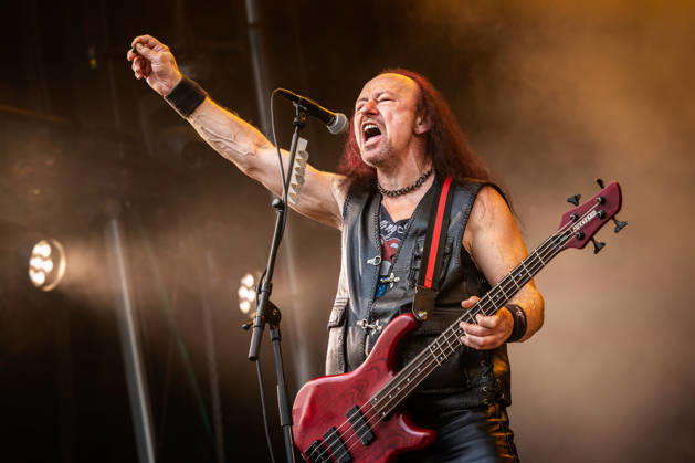 Venom live at Sweden Rock Festival 2026 Solvesborg, Sweden. 05th, June 2026. The British heavy metal band Venom performs a live concert during the Sweden Rock Festival 2026 in Solvesborg. Here bass player Conrad Lant, also known as Cronos, is seen live on stage. Blekinge, Blekinge, Sölvesborg, Sweden Rock Festival  Copyright: xGonzalesxPhoto TerjexDokkenx