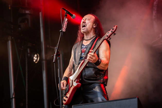 Venom live at Sweden Rock Festival 2026 Solvesborg, Sweden. 05th, June 2026. The British heavy metal band Venom performs a live concert during the Sweden Rock Festival 2026 in Solvesborg. Here bass player Conrad Lant, also known as Cronos, is seen live on stage. Blekinge, Blekinge, Sölvesborg, Sweden Rock Festival  Copyright: xGonzalesxPhoto TerjexDokkenx