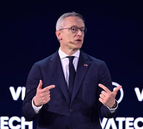 Paris VivaTech 2026 PARIS, FRANCE - JUNE 17: Karsten Wildberger, Federal Minister for Digitalization and Government Modernization of Germany, speaks during the 10th edition of the VivaTech technology startup and innovation fair at the Porte de Versailles exhibition center in Paris, France, on June 17, 2026. Mustafa Yalcin Anadolu Paris France. Editorial use only. Please get in touch for any other usage.  Copyright: x2026xAnadoluxMustafaxYalcinx