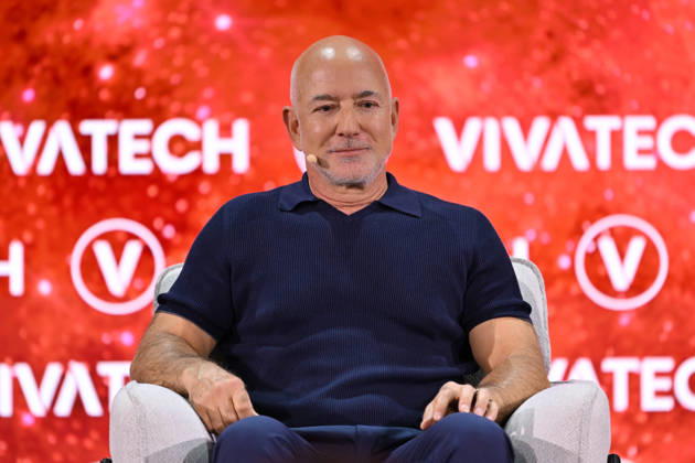 Paris VivaTech 2026 PARIS, FRANCE - JUNE 17: American businessman Jeff Bezos attends the 10th edition of the VivaTech technology startup and innovation fair at the Porte de Versailles exhibition center in Paris, France, on June 17, 2026. Mustafa Yalcin Anadolu Paris France. Editorial use only. Please get in touch for any other usage.  Copyright: x2026xAnadoluxMustafaxYalcinx