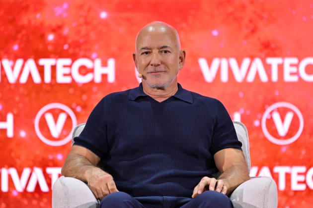 Paris VivaTech 2026 PARIS, FRANCE - JUNE 17: American businessman Jeff Bezos attends the 10th edition of the VivaTech technology startup and innovation fair at the Porte de Versailles exhibition center in Paris, France, on June 17, 2026. Mustafa Yalcin Anadolu Paris France. Editorial use only. Please get in touch for any other usage.  Copyright: x2026xAnadoluxMustafaxYalcinx