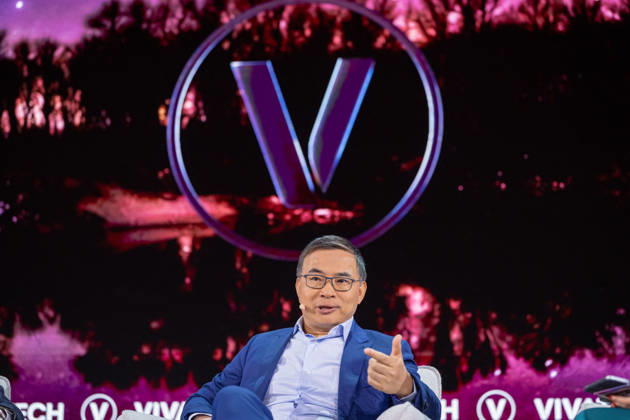 Vivatech 2026 - Lei Zhang CEO of Envision Group, Executive Chairman Lei Zhang on stage at the VivaTech technology startups and innovation fair at the Paris Expo Porte de Versailles, in Paris, France on June 17, 2026. Photo by Alexis Jumeau ABACAPRESS.COM Paris France  Copyright: xJumeauxAlexis ABACAx