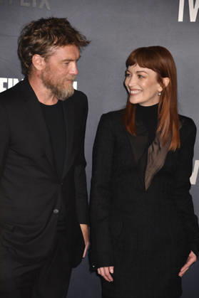 NEW YORK, NY - JUNE 17: Sam Worthington and Britt Lower at the Netflix premiere the New Harlan Coben series, I Will Find You on June 17, 2026 at The Plaza Hotel in New York City. Copyright: xmpi099 MediaPunchx