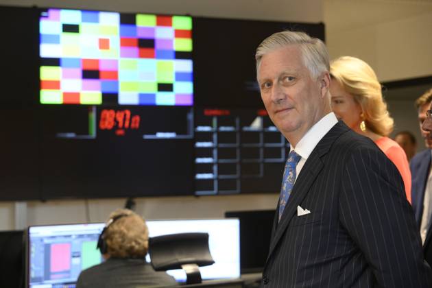 King Philippe And Queen Mathilde Visit Media Square EVERE, BELGIUM - JUNE 18: King Philippe of Belgium and Queen Mathilde of Belgium pictured visiting Media Square, the RTBF s new headquarters in Brussels.on June 18, 2026 in Evere, Belgium, 18 06 2026 Evere Belgium  Copyright: xPhilipxReynaersx