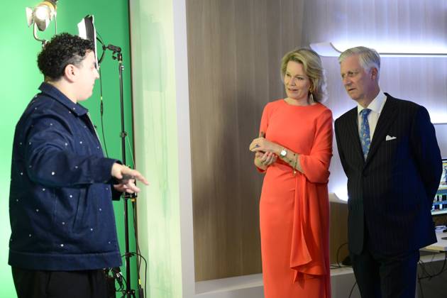 King Philippe And Queen Mathilde Visit Media Square EVERE, BELGIUM - JUNE 18: King Philippe of Belgium and Queen Mathilde of Belgium pictured visiting Media Square, the RTBF s new headquarters in Brussels.on June 18, 2026 in Evere, Belgium, 18 06 2026 Evere Belgium  Copyright: xPhilipxReynaersx